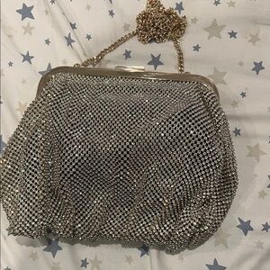 Silver Mesh Evening Bag